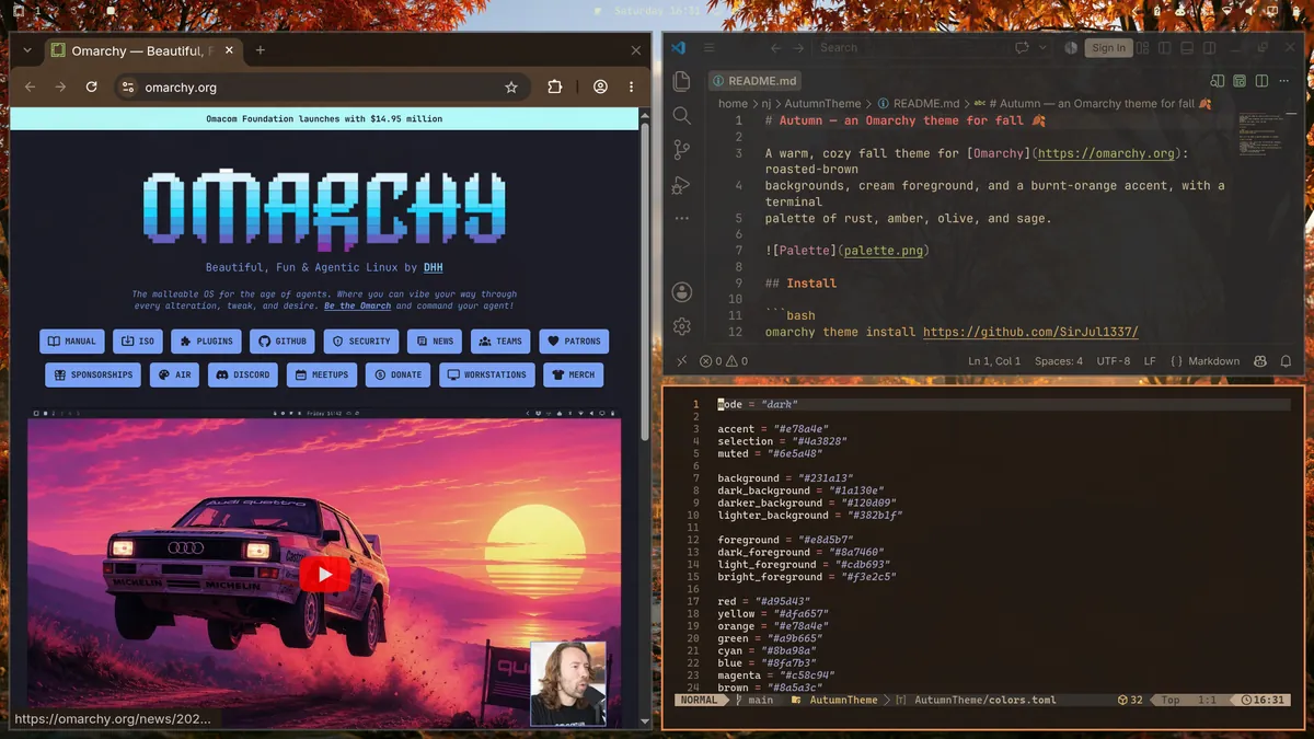 Autumn theme screenshot