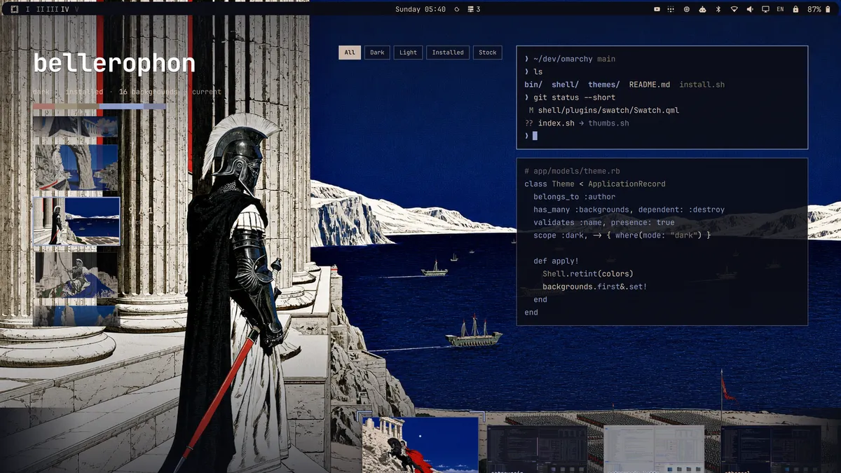 Bellerophon theme screenshot