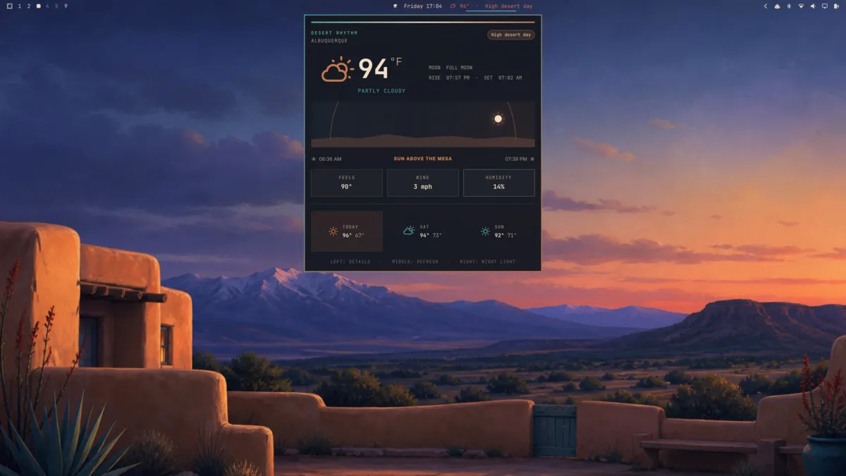 Santa Fe theme screenshot